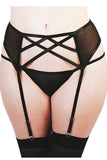 Lace and Elastic Garter Belt