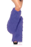 Cleo Furry Purple Leg Warmers