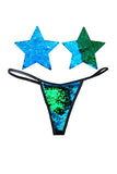 Color Changing Flip Pasties w Matching Panty