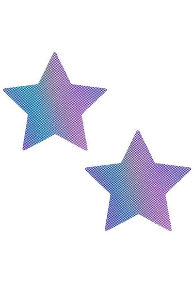 Lilac Holographic Star Pasties