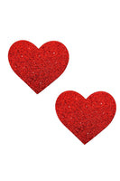 Ravish Me Red Glitter Heart Pasties