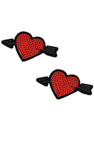 Cupids Arrow Heart Sequin Pasties