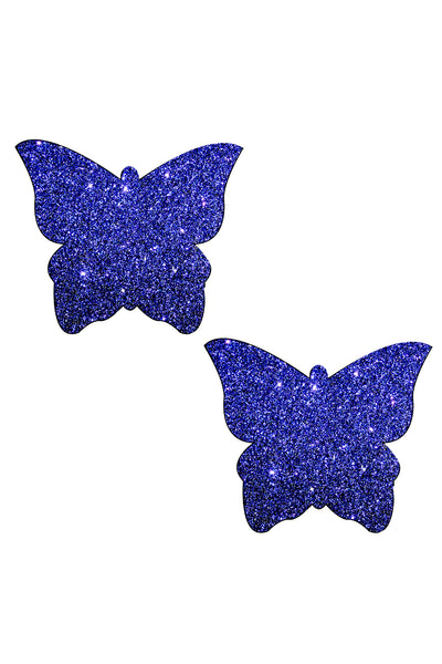 Purple Rain Glitter Butterfly Pasties