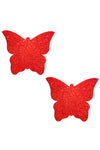 Ravish Me Red Glitter Butterfly Pasties