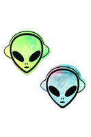 Alien Super Rainbow Sherbet Velvet UV Nipztix Pasties