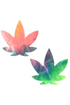 Rainbow Sherbet Tie Dye Velvet Dope AF Weed Leaf Pasties