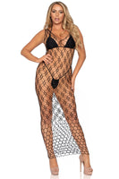 Hexi net maxi dress