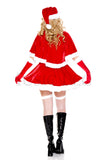 Five Pieces Secret Santa Costume Set