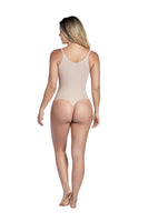 Thermal open bust thong bodysuit