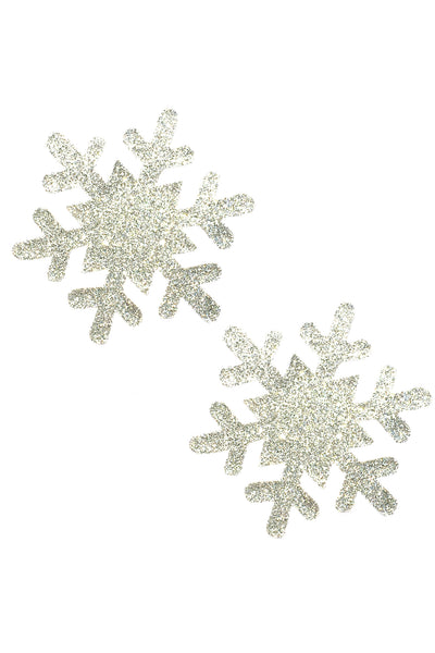 Silver Pixie Dust Glitter Snowflake Pasties