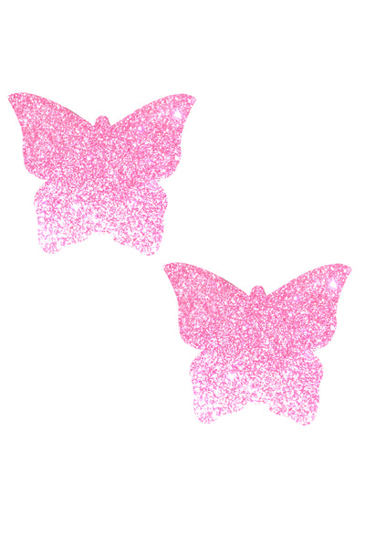 Sparkle Pony Pink Glitter Butterfly Pasties