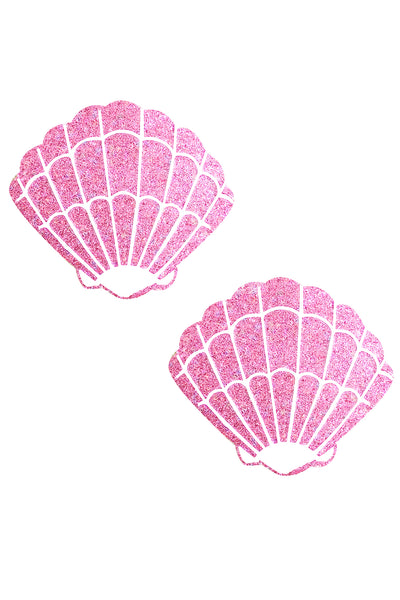 Sparkle Pony Pink Glitter Mermaid Shell Pasties