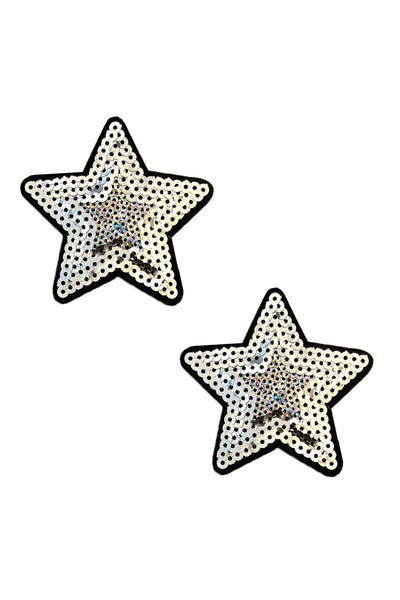 You're A Star Silver Sequin Nifty Nipztix