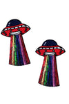 ET Phone Home Sequin UFO Nifty Nipztix