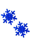 Super Sparkle Blue Glitter Snowflake Pasties