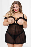 Two Piece Babydoll Set with Panty