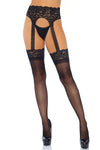 Opaque Garter Belt Stockings