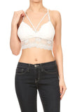 Women Strappy Lace Bralette (6 Pieces in a Pack)