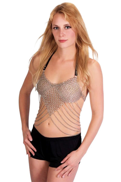 Chainmail Halter Top w Side chains