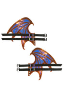 Dragon Iridescent Flame Original Wingz Pair For Calf Or Boot