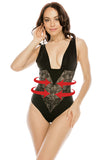 Lace and Mesh Bodysuit Shaper