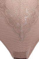 Lace and Mesh Bodysuit Shaper