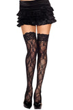 Floral Lace Thigh High