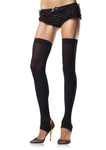 Opaque Stirrup Thigh Highs