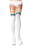 Rainbow Thigh Highs