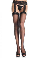 Stocking with Attached Garter Belt