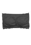 Seamless Bandeau with Lace Trim
