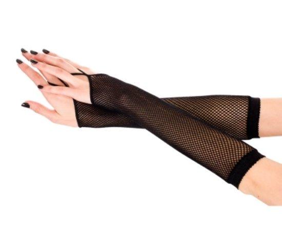 Fishnet Arm Warmer with Finger Loop