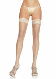 Sheer Thigh Highs with Lace Top (6 pieces in 1 pack)
