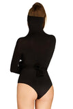 Net Masked Teddy with Sleeve Restraints