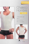 Mens Compression Zip-Up Shapewear Vest