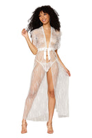Eyelash Lace Gown and G-string Set