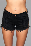 Looped In Distressed Shorts