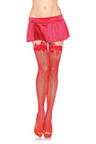 Floral Lace Thigh High Stockings With Satin Bow Top – Donna Di Capri
