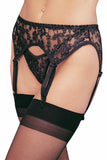 Lace Garter Belt Lingerie with Matching Thong