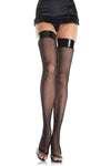 Oval net thigh high