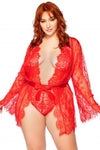 Plus Love Affair Robe and Teddy Set