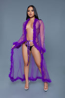 Luxurious  Full-Length Sheer Robe – Donna di Capri