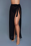 One-piece Sheer Beach Wrap Cover Up Skirt