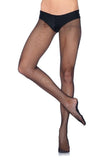 Comfort Sole Fishnets with No-Roll Waistband