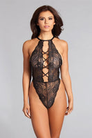 French Cut Lace Thong Teddy