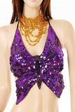 Butterfly Shaped Sequin Top