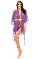  Plus Size Exotic Design Lace Robe – Donna di Capri  