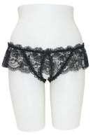 Crotchless Panty with Lace Skirt