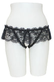 Crotchless Panty with Lace Skirt