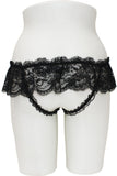 Crotchless Panty with Lace Skirt